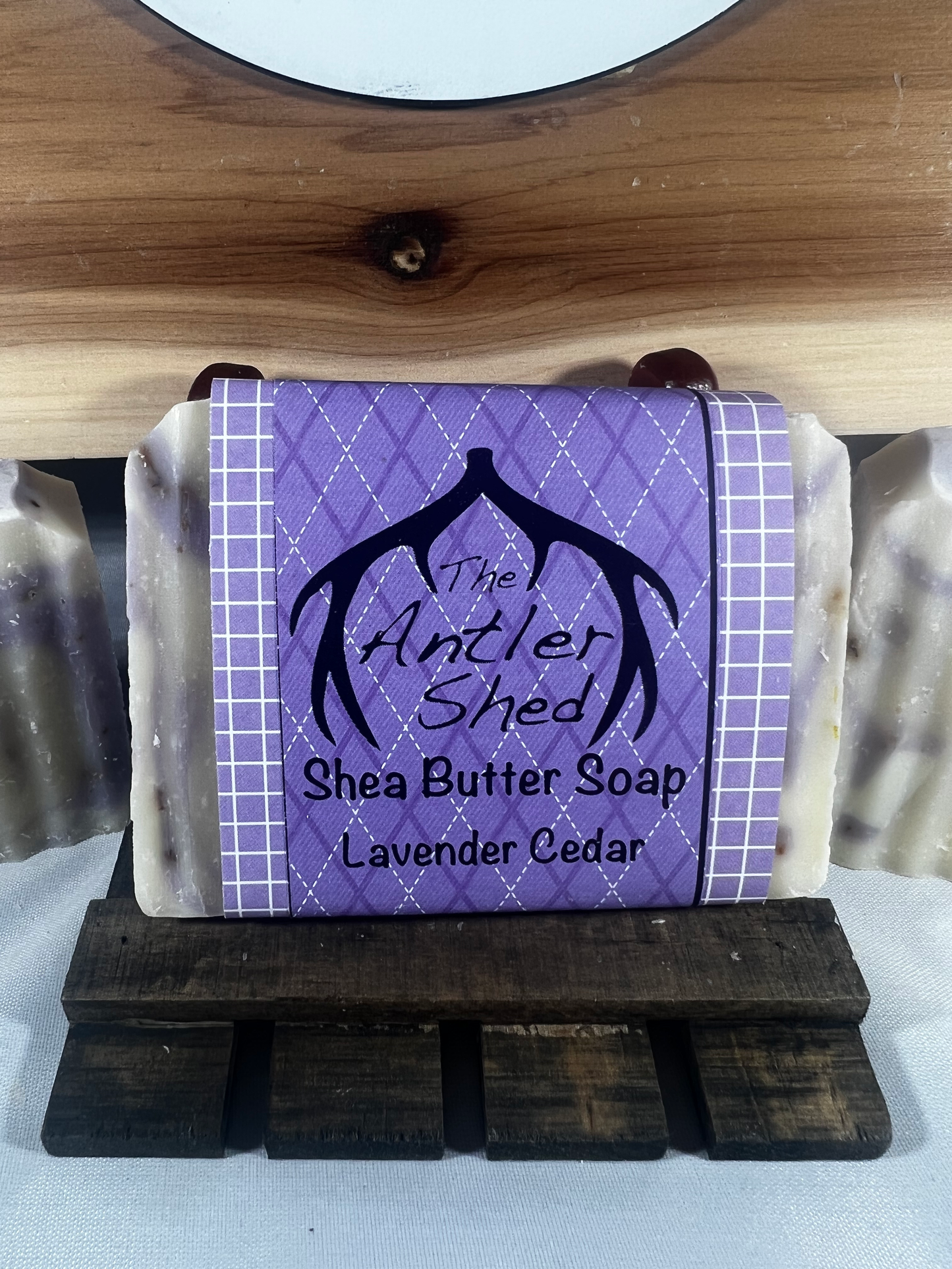 Lavender Cedar Shea Butter Cold Process Handmade Soap